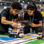kids preparing robot for WRO 2026 competition in Mumbai