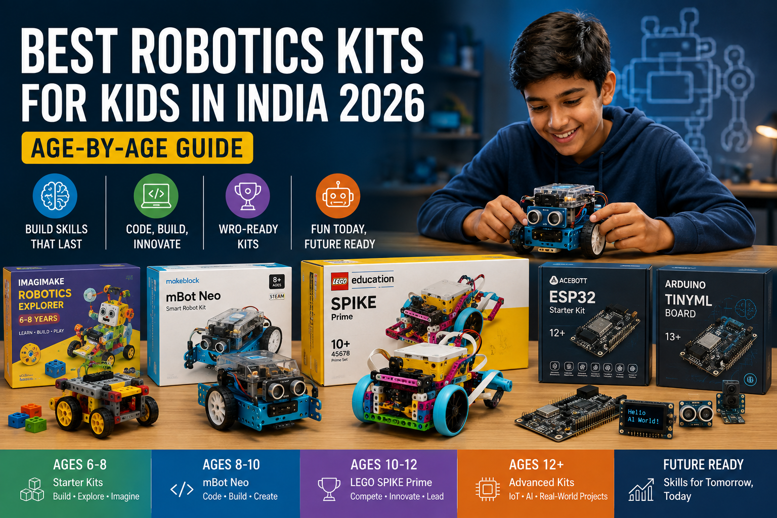 best robotics kits for kids in India 2026